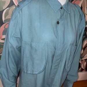 Vintage Dale Clothing Company Teal Button Up Shirt L